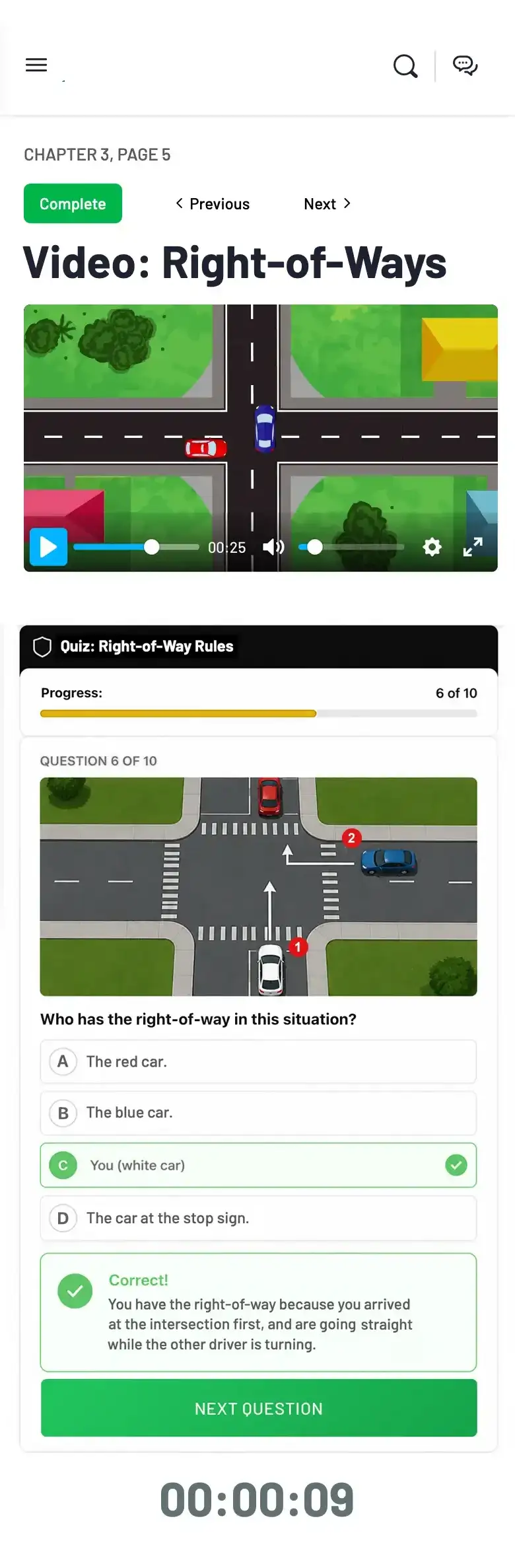 Crescent Driving School course preview